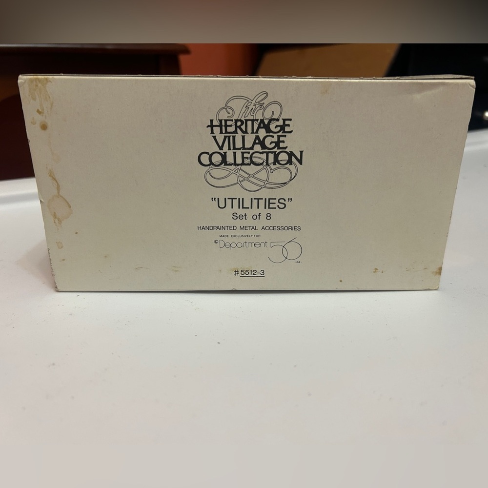 Department 56 Heritage Village Utilities set of 8
With Box - Picture 3 of 6